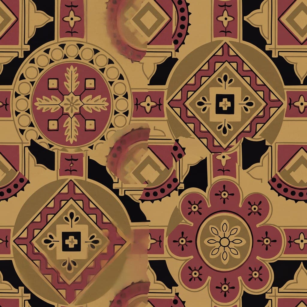 Aesthetic Roundel, 1885 pattern detail