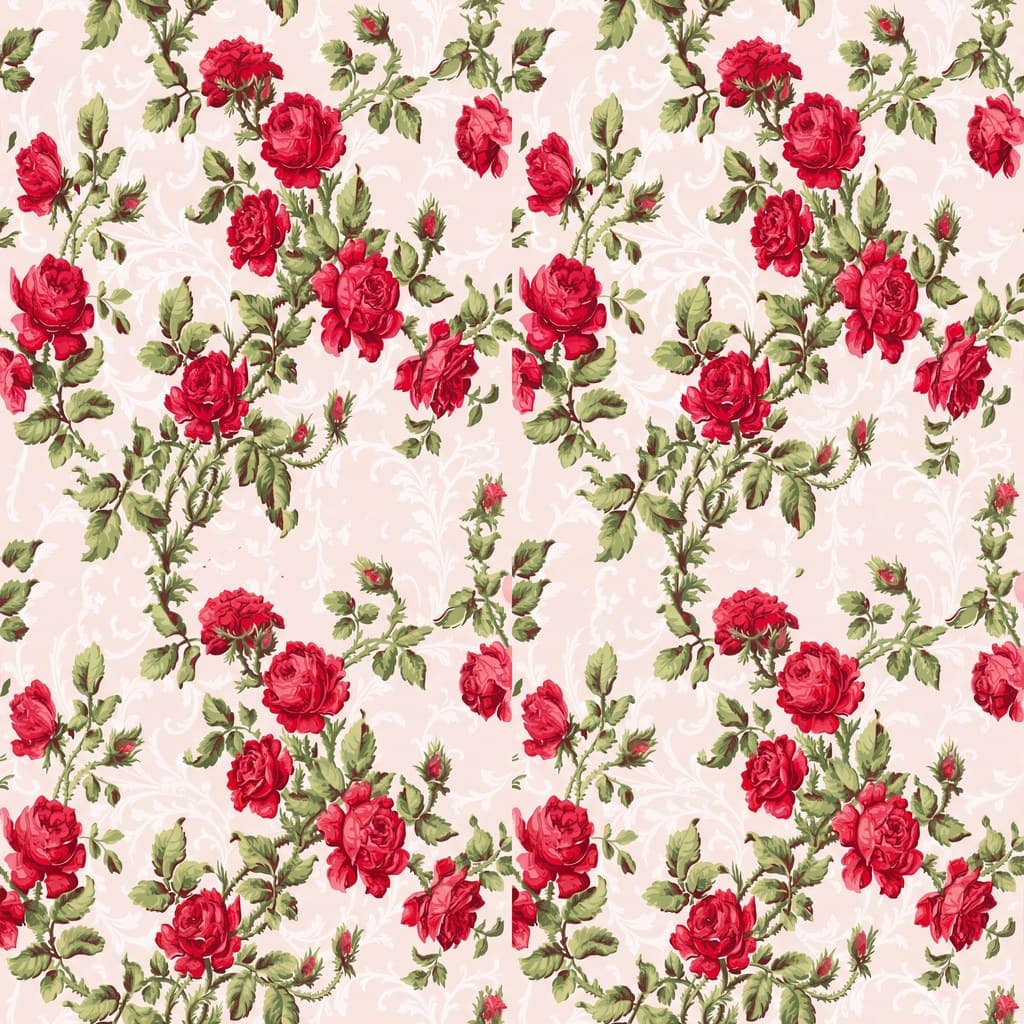 Climbing Roses, c. 1910 pattern detail