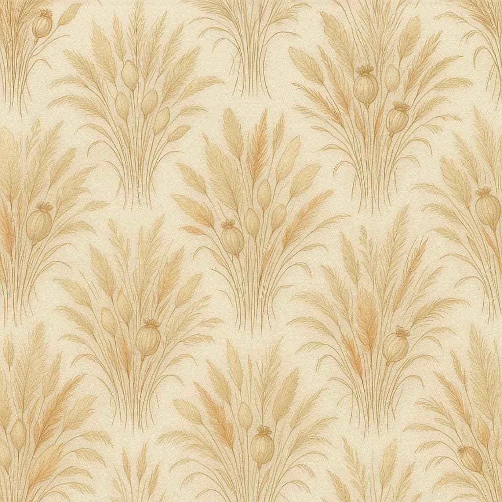 Dried Stems pattern detail