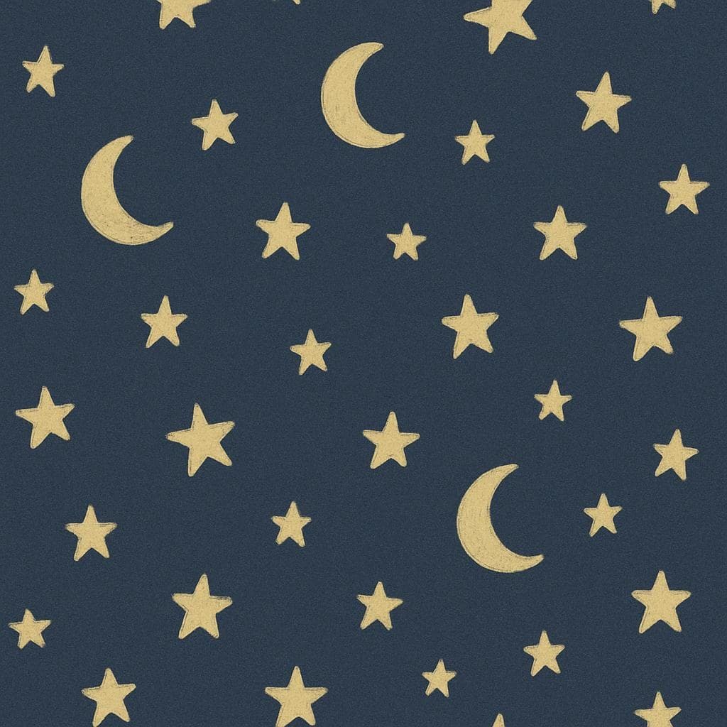 Moon and Stars pattern detail