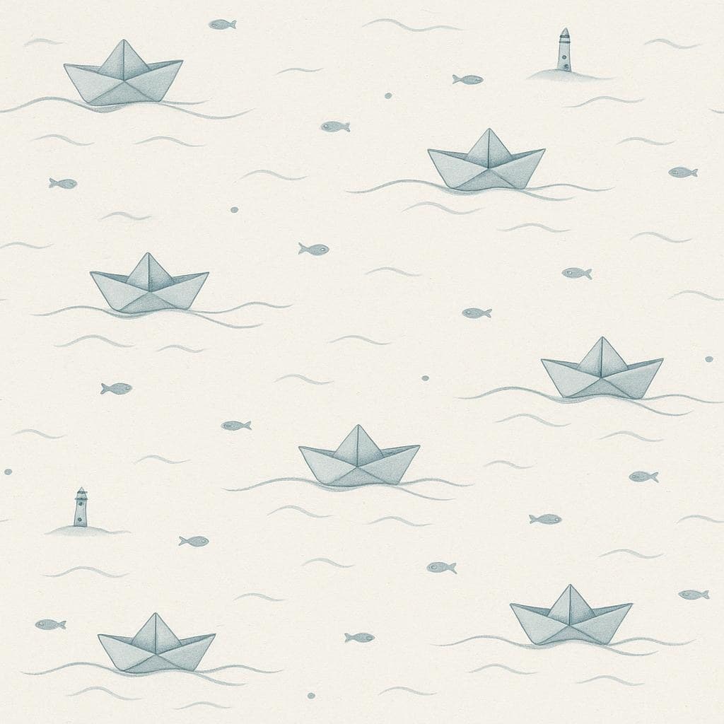 Paper Boats pattern detail