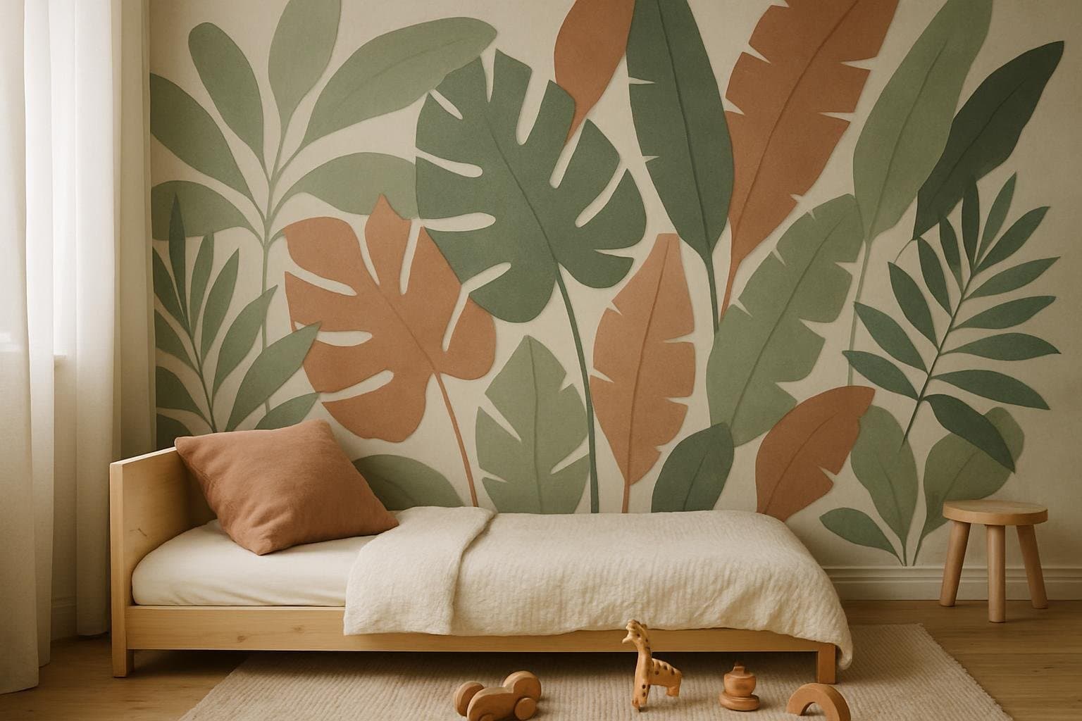 Paper Jungle in a playroom