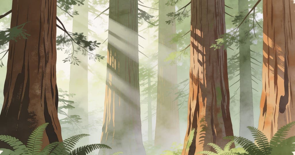 Redwood Mist pattern detail