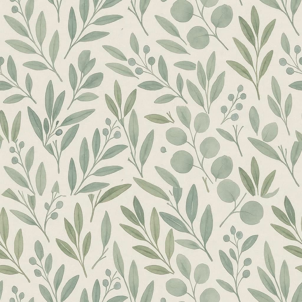 Watercolor Branches pattern detail