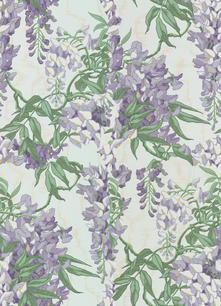 Wisteria Cascade, c. 1900 pattern detail