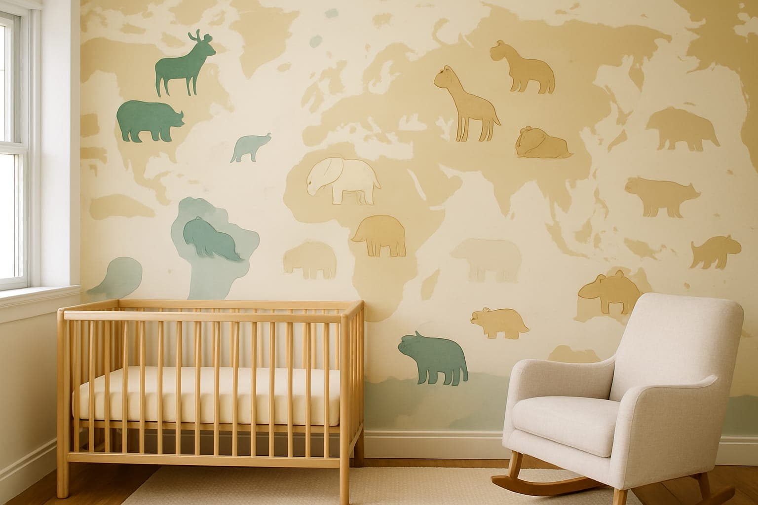 Soft World Map in a playroom
