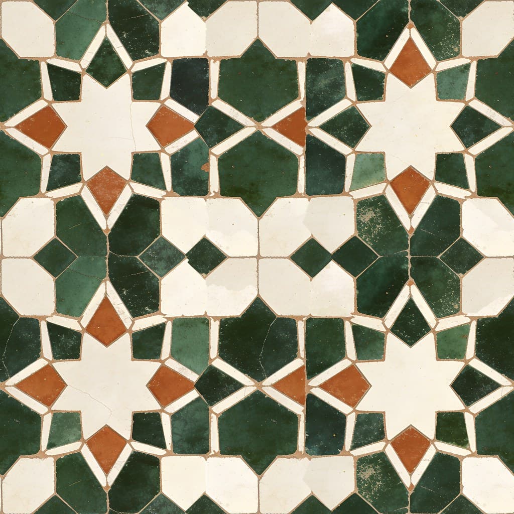 Zellige Tile pattern detail