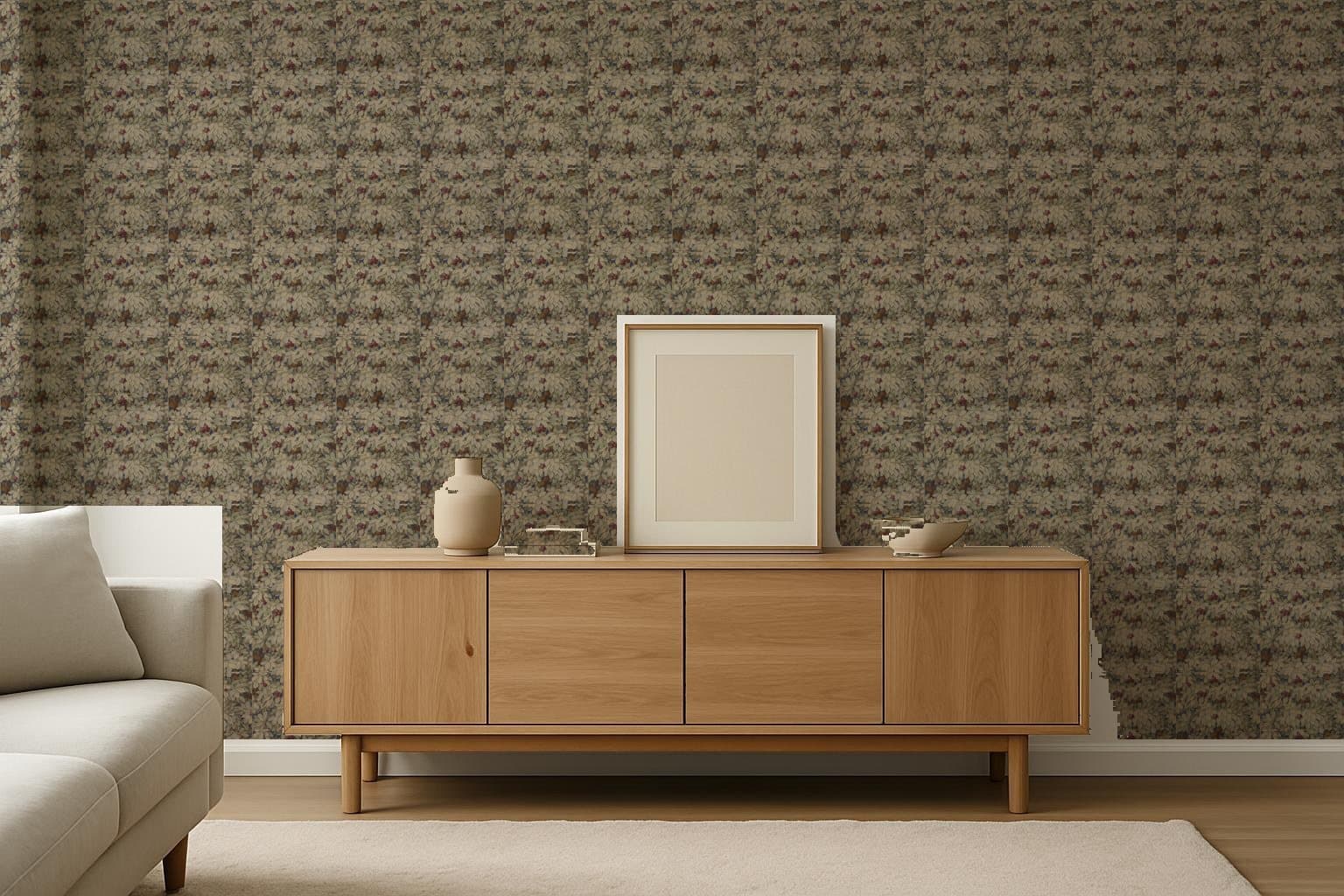 Berry Leaf, c. 1915 on a living room wall