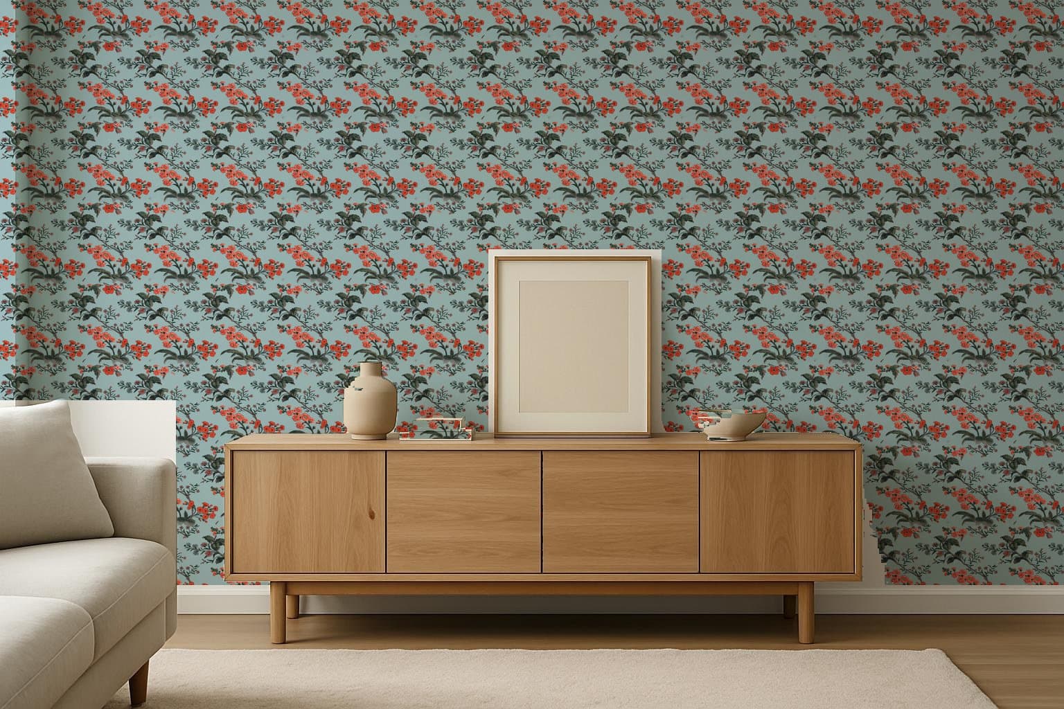 Blossom Branch, c. 1800 on a living room wall