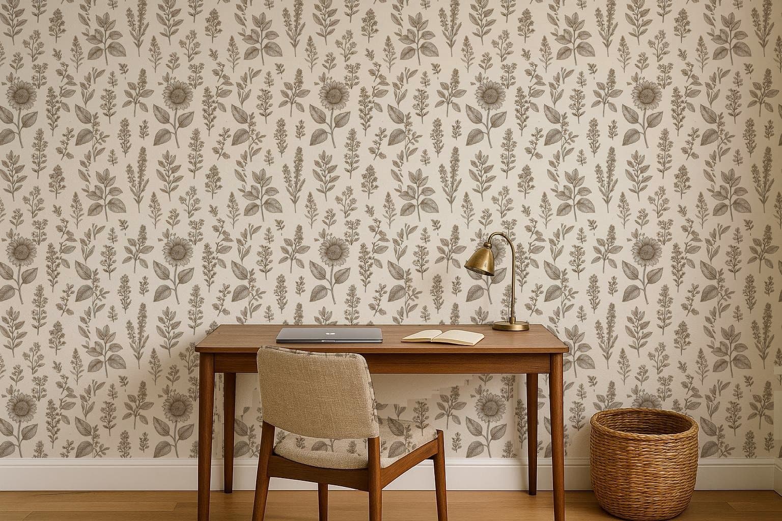 Botanical Plate in a home office