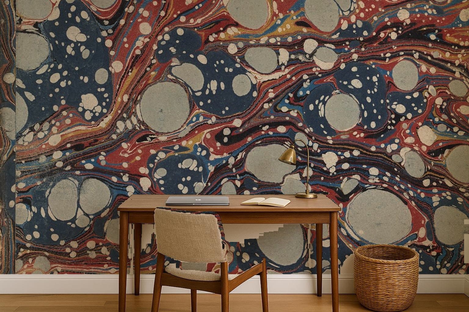 English Marbled, 1830 on a wall