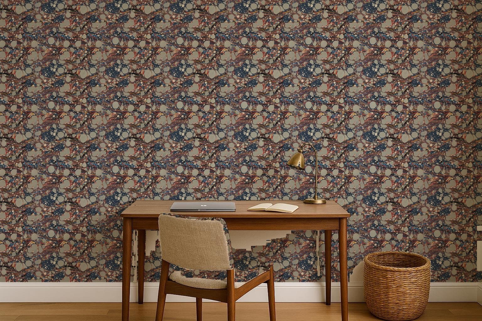 English Marbled, 1830 on a wall