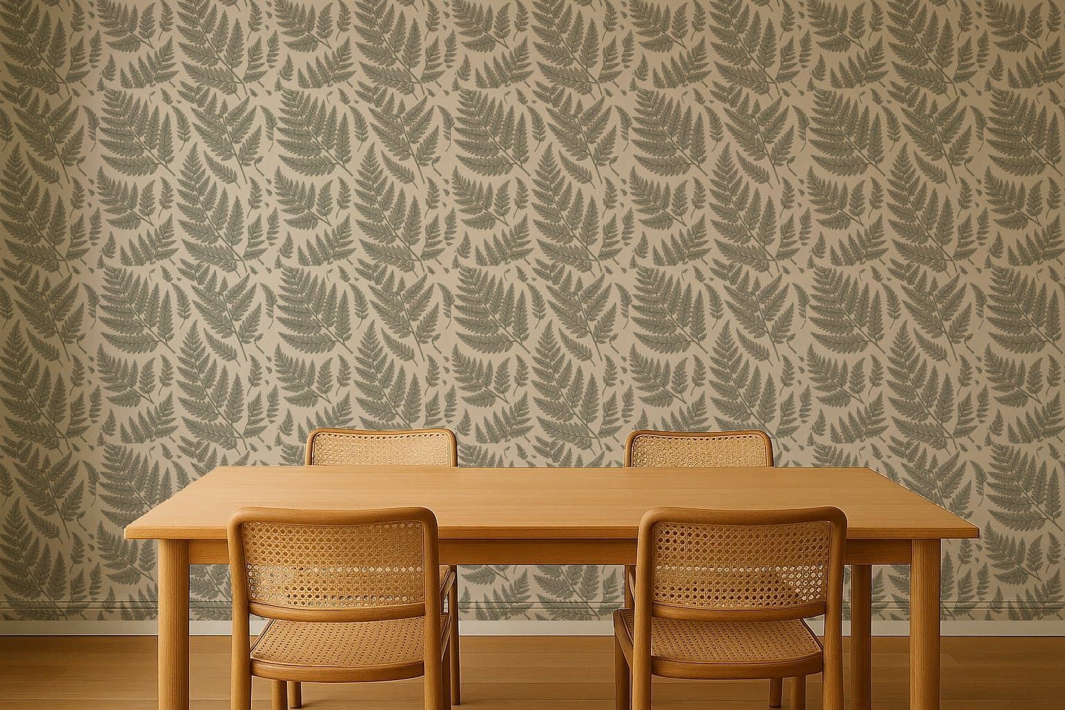 Fern Study in a dining room