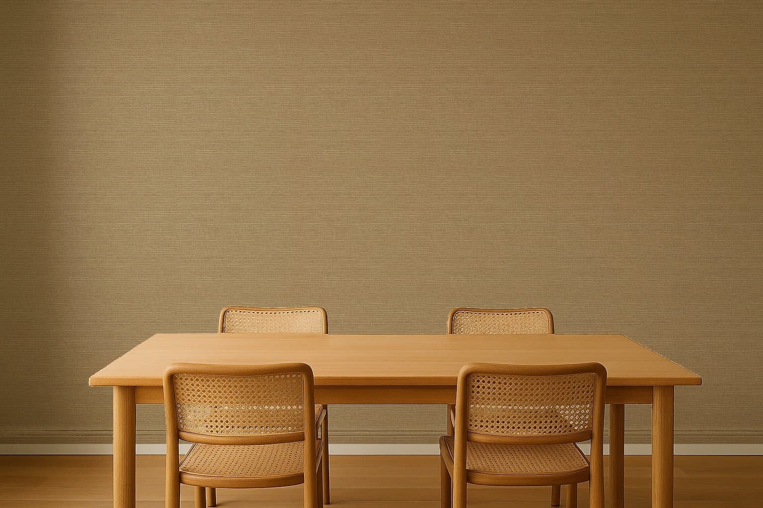 Grasscloth Look in a dining room