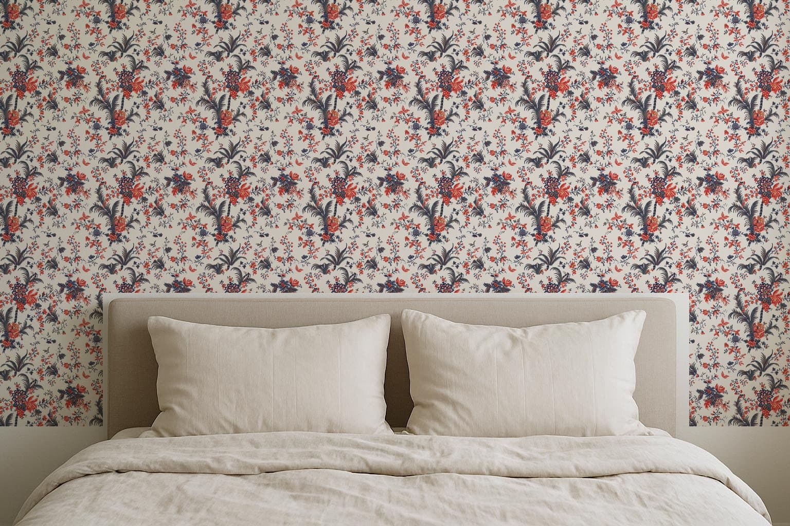 Indienne Chintz, 1770 in a bedroom