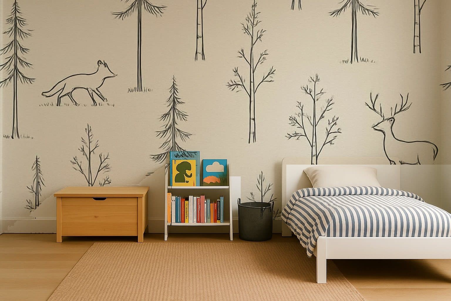 Line Forest on a wall