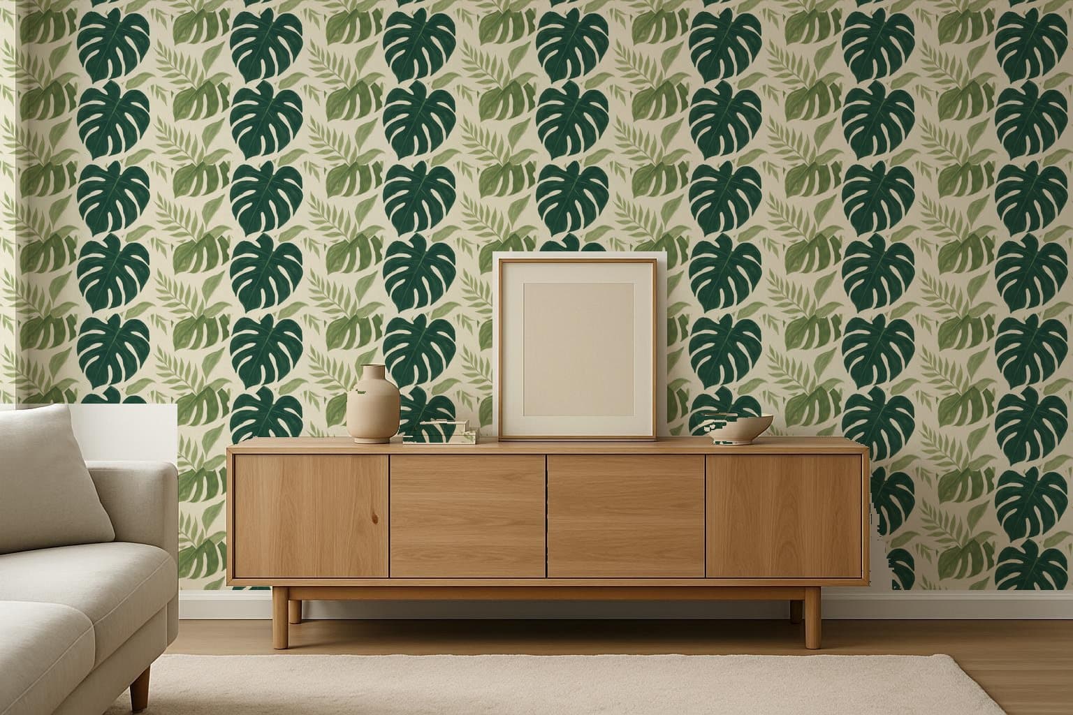 Monstera Shade on a wall