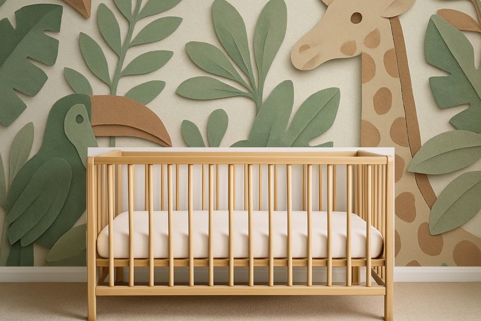 Paper Jungle in a nursery