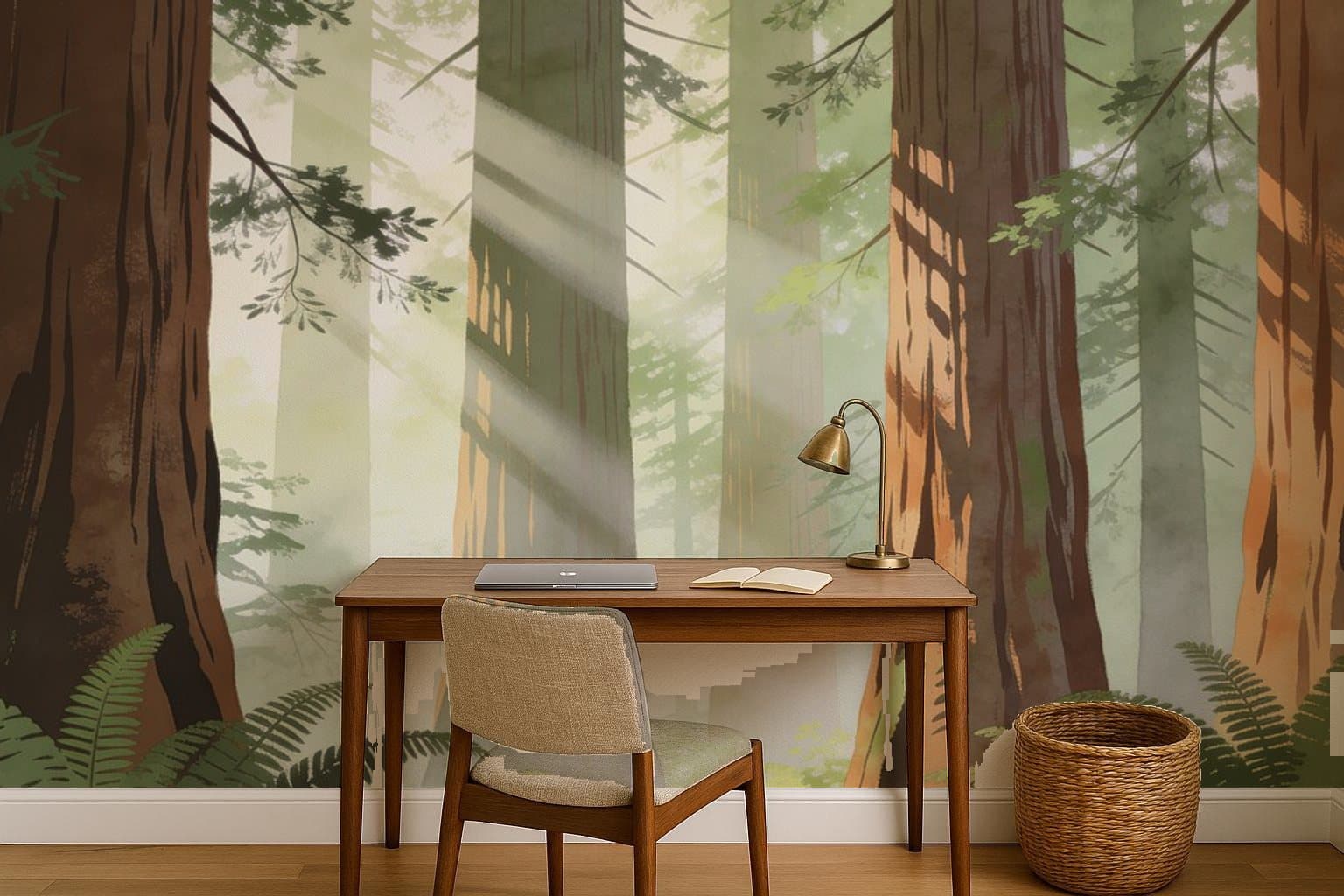 Redwood Mist in a home office