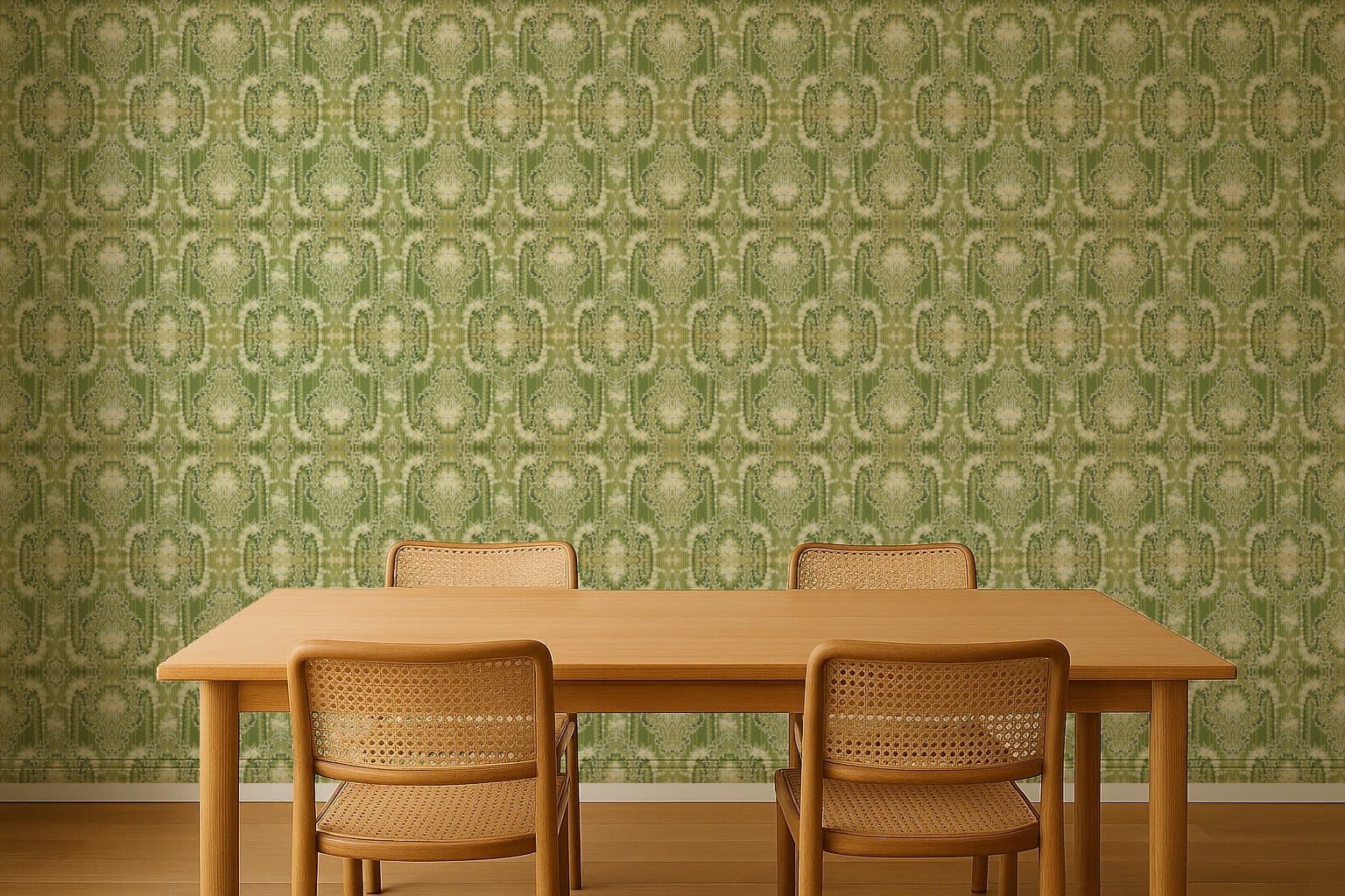 Rococo Scroll, 1910 on a wall