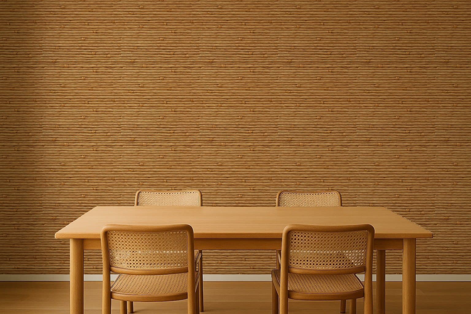 Seagrass Weave in a dining room