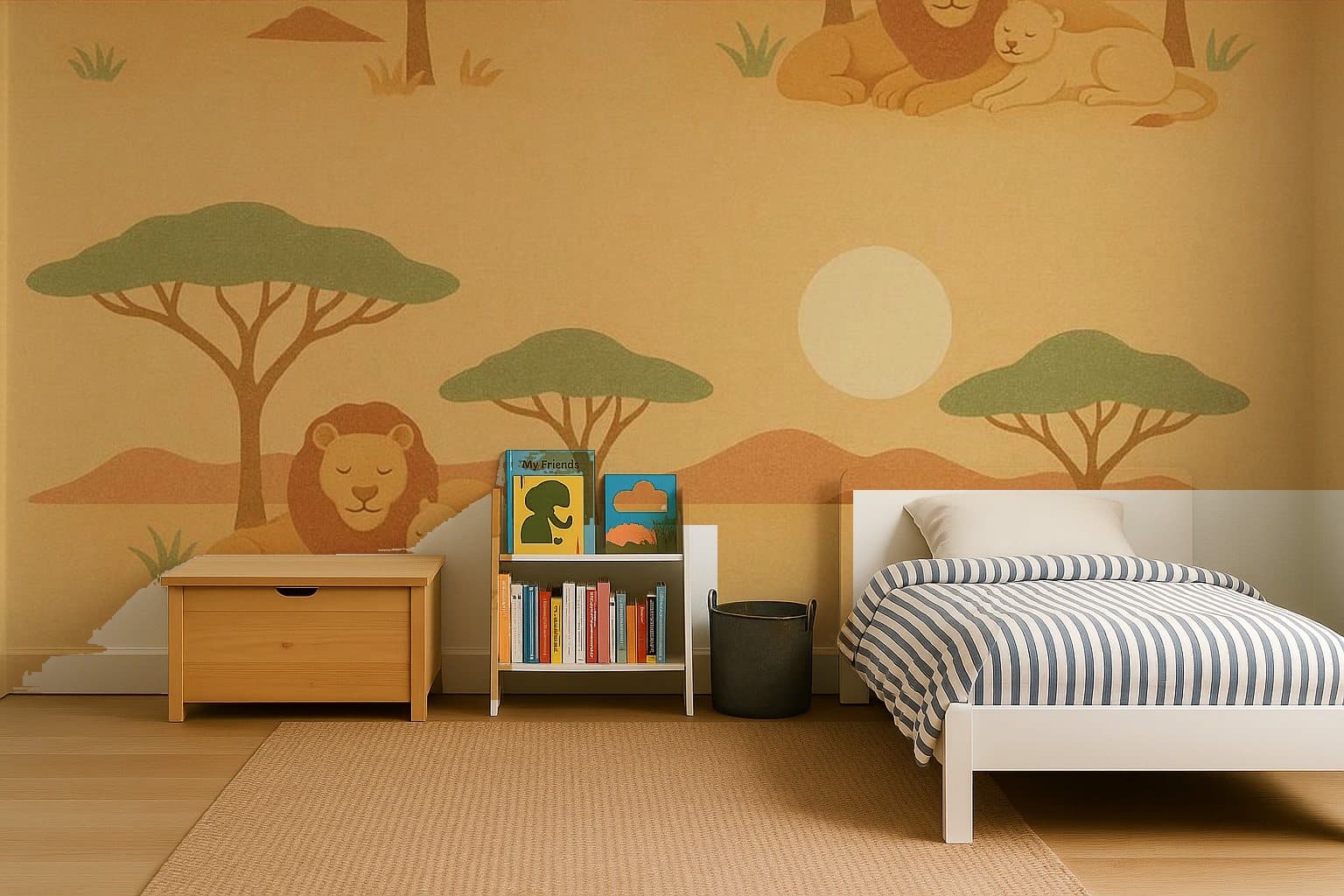 Sun & Lions in a kids' room