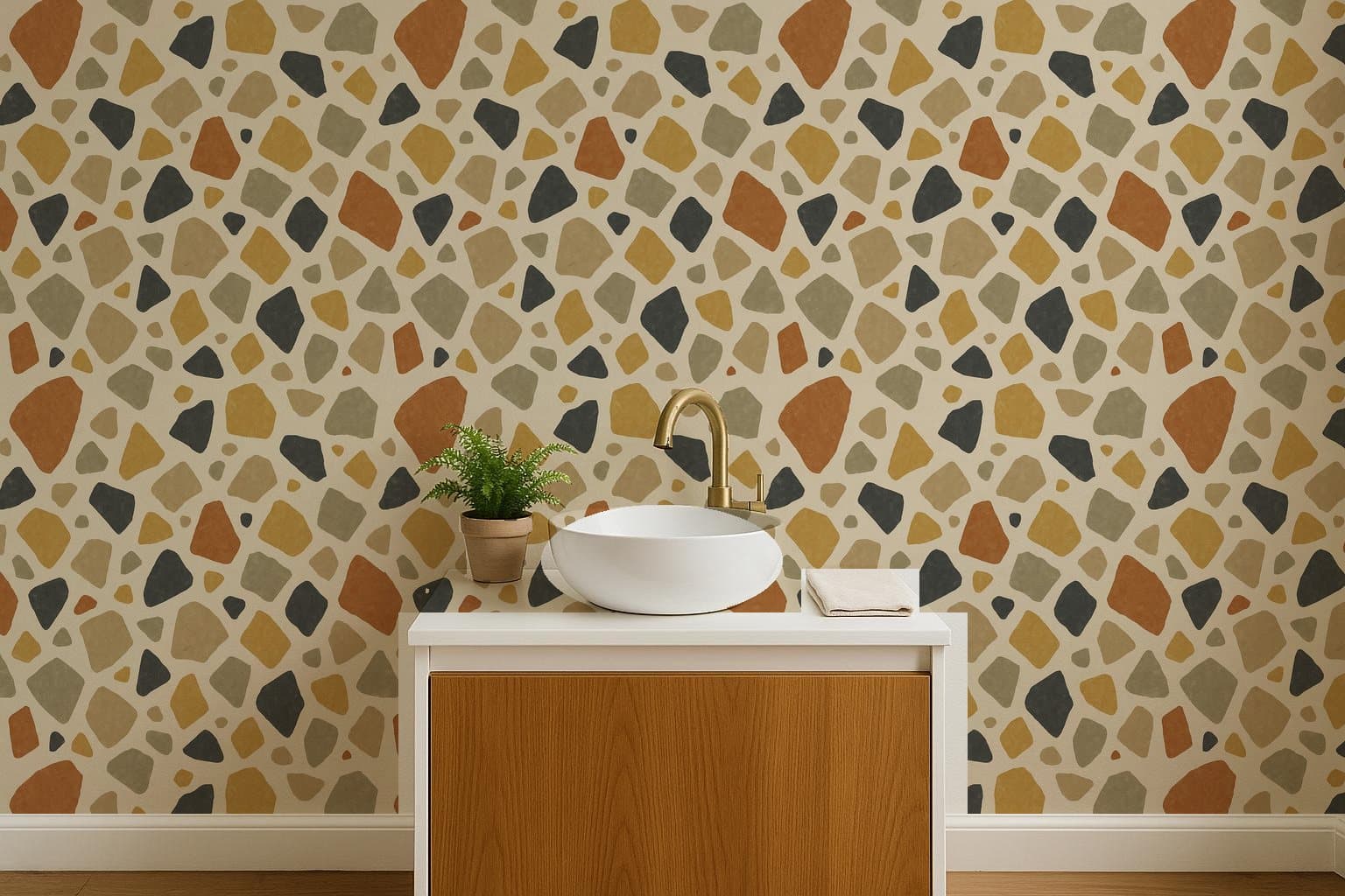 Soft Terrazzo on a wall