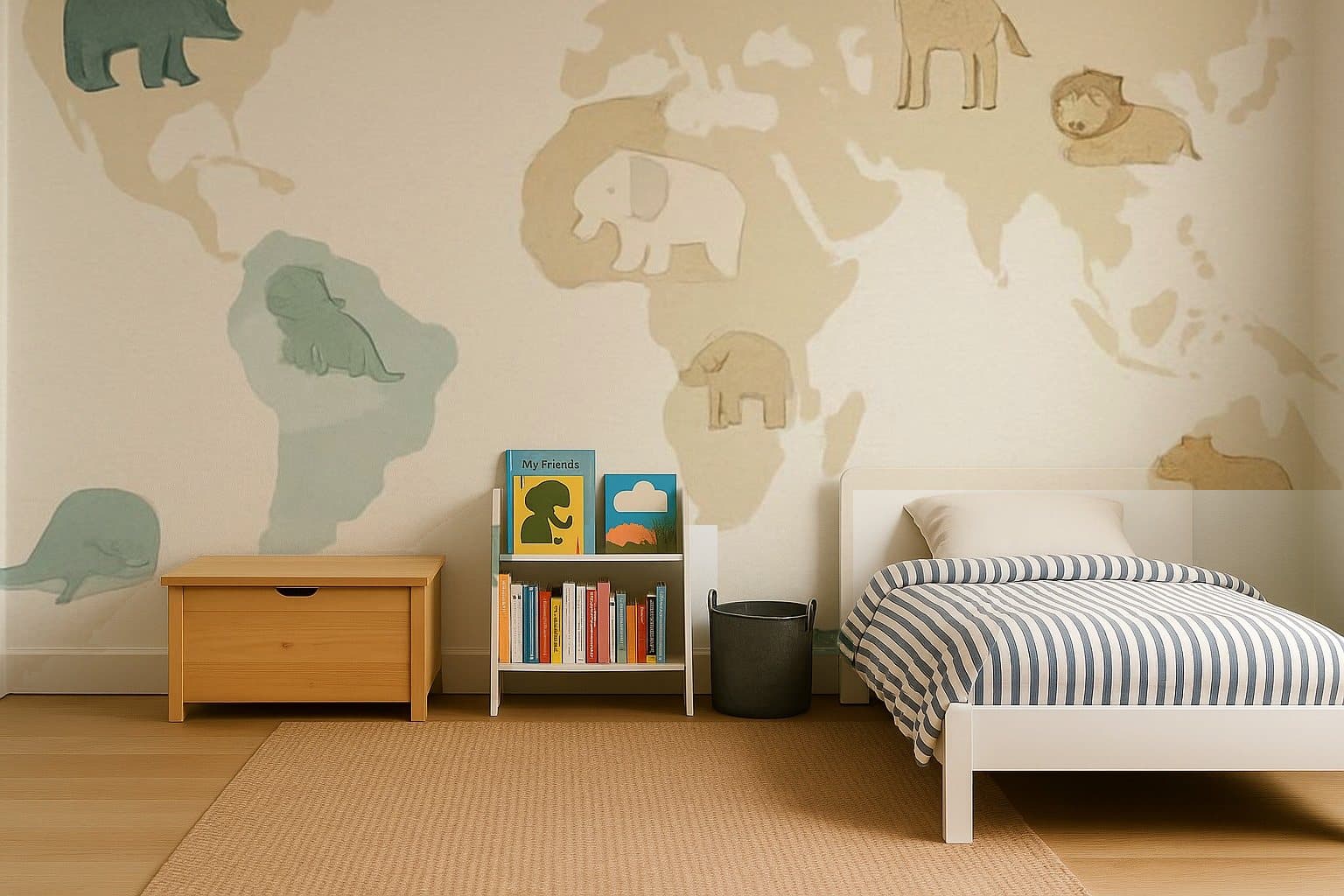 Soft World Map on a wall