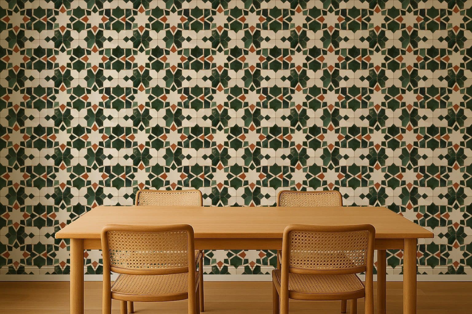 Zellige Tile in a dining room